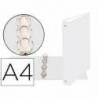 Carpeta Exacompta carton blanca 4 anillas