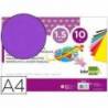 Goma eva liderpapel color violeta paquete de 10 hojas