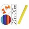Papel crespon Liderpapel rollo 50x2,5cm 85 g/m2 color amarillo
