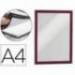 Porta anuncios Durable magnetico adhesivo A4 rojo