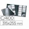 Tarjetero Durable A4 polipropileno color negro 20 fundas