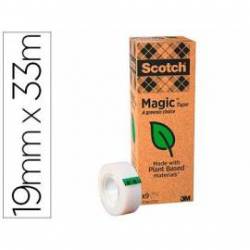 Cinta adhesiva marca Scoth-Magic invisible pack de 9 rollos