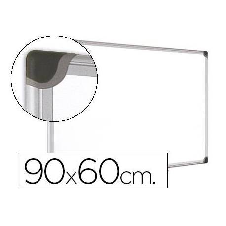 Pizarra Blanca Vitrificada Magnetica con marco de aluminio 90x60 (78127)