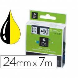 Cinta marca Dymo consumible rotuladora negro-amarillo D1