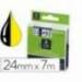 Cinta marca Dymo consumible rotuladora negro-amarillo D1