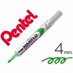 Rotulador Maxiflo Pentel color verde para pizarra blanca