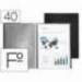 Carpeta escaparate Liderpapel folio con 40 fundas fijas