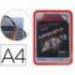 Marco Tarifold Din A4 magnetico color rojo pack de 2