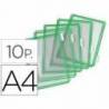 Funda portacatalogo Tarifold Din A4 color verde pack de 10