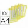 Funda portacatalogo Tarifold Din A4 color amarillo pack de 10