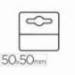 Etiqueta colgador adhesiva marca 3l office en pvc pack de 1000 unidades