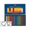 Tiza Faber Castell 12 unidades colores surtidos