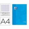 Cuaderno Oxford DIN A4 Turquesa Tapa Extradura 80 hojas Cuadrícula 5 mm