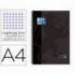 Cuaderno Oxford A4 Gris Tapa Extradura 80 hojas Cuadrícula 5 mm