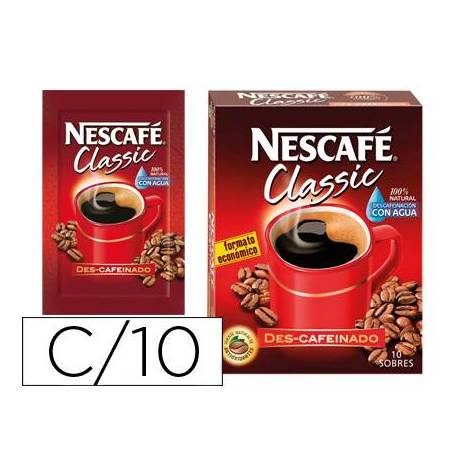 Cafe Nescafe Descafeinado Caja 10 sobres