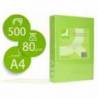 Papel color marca Q-Connect Din A4 Verde neon 500 hojas
