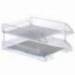 Bandeja sobremesa Archivo 2000 de plastico transparente cristal 340x260x60 mm