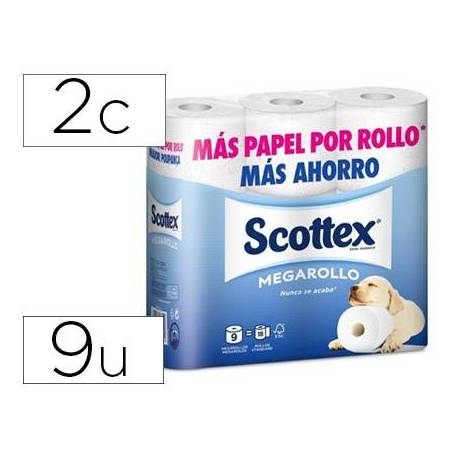 Papel higienico Scottex Megarrollo