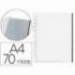 Funda Multitaladro Q-Connect Din A4 70 MC Cristal con Borde Negro Bolsa 10 unidades
