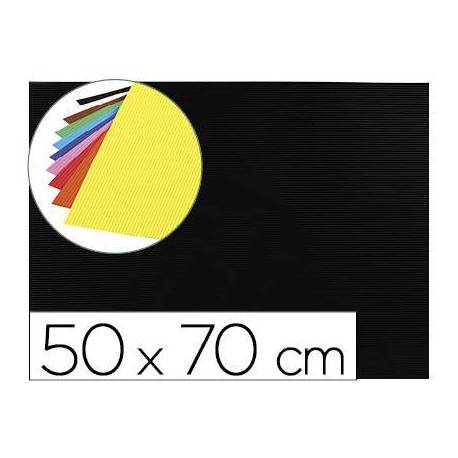 Goma eva Ondulada Liderpapel 50x70 cm color negro