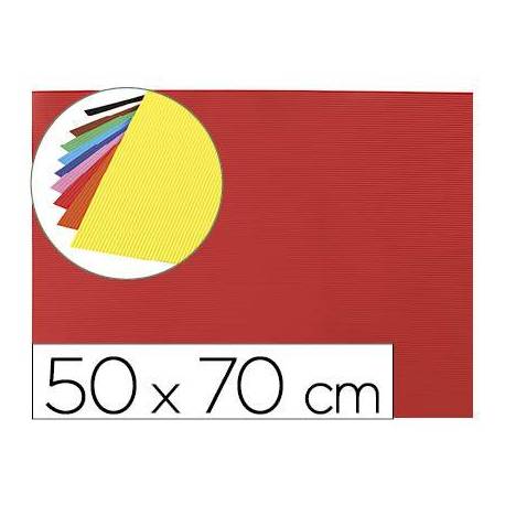 Goma eva Ondulada Liderpapel 50x70 cm color Rojo