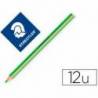Lapices Fluorescentes Staedtler Triangular Top Star Verde Caja de 12 unidades