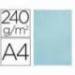 Papel Pergamino Liderpapel DIN A4 240g/m2 Color Azul Pack de 25 Hojas