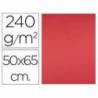Cartulina Liderpapel Rojo 50x65 cm 240 gr Paquete de 25 unidades