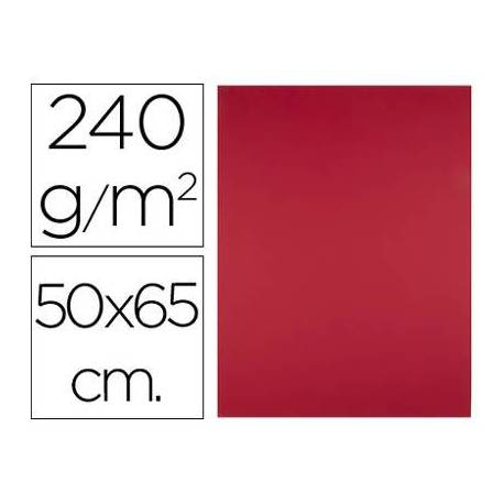 Cartulina Liderpapel Rojo Navidad 50x65 cm 240 gr Paquete de 25 unidades