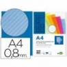 Tapa de Encuadernacion Ondulada Polipropileno Liderpapel DIN A4 Azul 0.8mm pack 50 uds