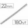 Espiral Metálico Q-Connect Paso 56 4:1 22 mm 1,2mm