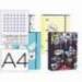 Carpeta anillas Liderpapel DIN A4 con recambio 120 hojas 80 gr 5 mm 4 anillas colores surtidos