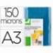 Tapa de Encuadernacion PVC Q connect Din A3 Incolora 150MC pack 100 uds