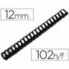 Canutillo plastico Marca Q-connect Redondo 12 MM Negro
