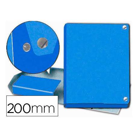 Carpeta de Proyectos Pardo Folio Cartón forrado con Broche Lomo 200mm Color Azul