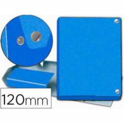 Carpeta de Proyectos Pardo Folio Cartón forrado con Broche Lomo 120mm Color Azul