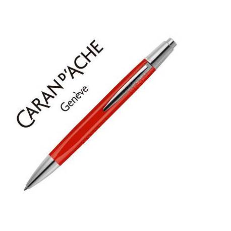 Boligrafo marca Caran d'ache Alchemix rojo con estuche