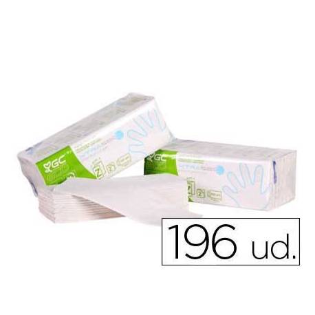 Toalla de papel mano engarzada ecologica xtrasec 20x23 cm 2 capas paquete196 unidades.