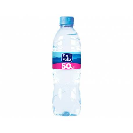 Agua mineral natural Font Vella botella de 500 ml