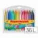 Lapices cera Plastidecor caja de 36 unidades colores surtidos
