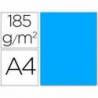 Cartulina Guarro din A4 azul maldivas 185 gr paquete 50 hojas