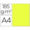 Cartulina Guarro din A4 amarillo limon 185 gr paquete 50 hojas