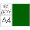 Cartulina Guarro din a4 verde billar 185 gr paquete 50 hojas.