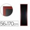 Pizarra Liderpapel mural negra de madera 56x170 cm