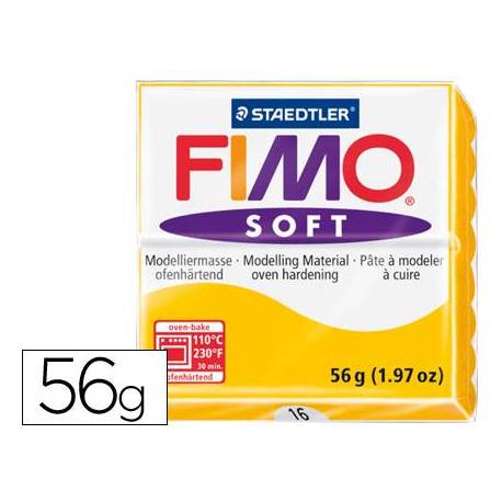 Pasta para modelar Staedtler Fimo Soft amarillo 56 gr