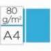 Papel color Liderpapel color turquesa A4 80 g/m2 100 hojas