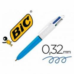 Boligrafo Bic cuatro colores Mini trazo 0,4 mm