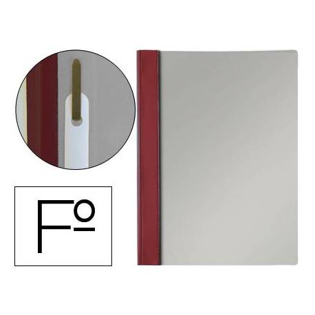Carpeta dossier fastener Esselte PVC rigido Folio color burdeos