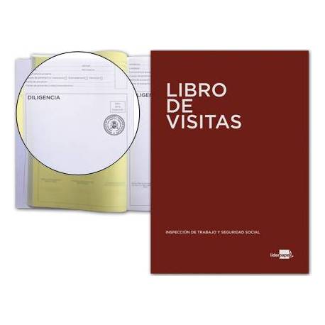 Libro Liderpapel idioma castellano Din A4 Registro de visitas