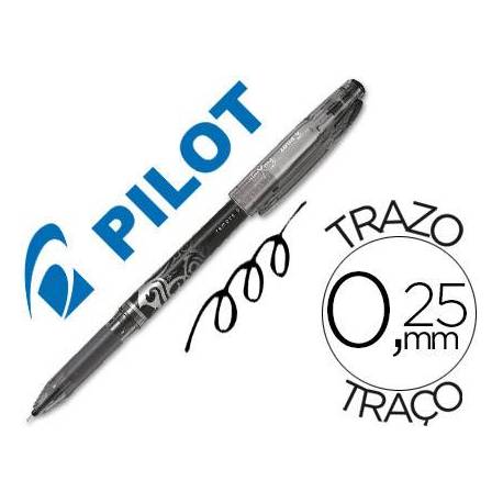 Boligrafo Borrable Pilot Frixion 0,25 mm Punta de aguja Color Negro